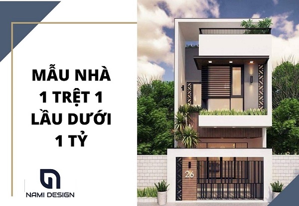 mẫu nhà ống 1 trệt 1 lầu dưới 1 tỷ