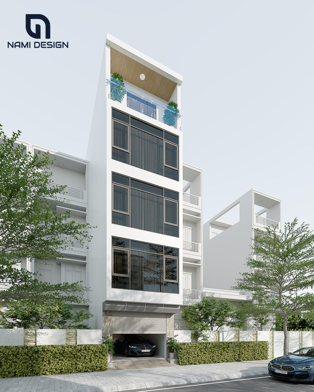 Nhà phố 5 tầng hiện đại ở Bắc Ninh