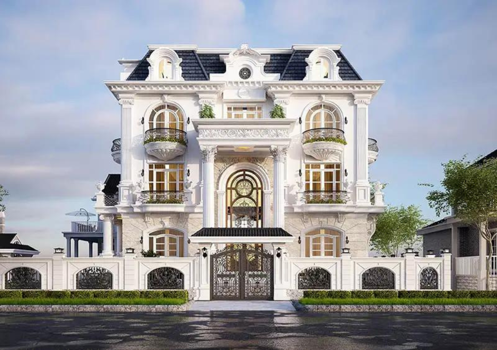 thiết kế biệt thự tân cổ điển 