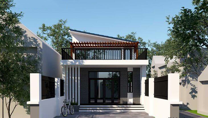 Mẫu nhà cấp 4 có tầng hầm diện tích 6x15m 1
