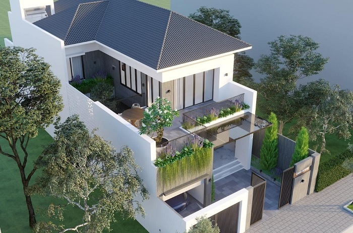 Thiết kế nhà 2 tầng 7x15m 1