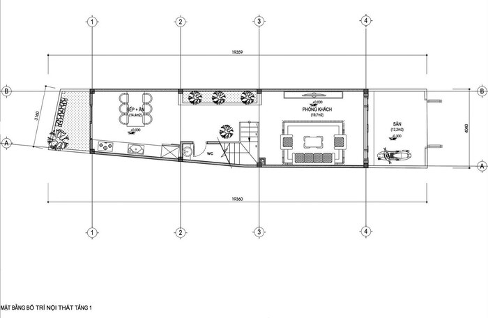 4 Bản vẽ thiết kế nhà 3x10m hiện đại, tiện nghi 2023