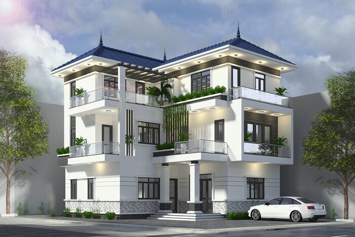 thiết kế nhà biệt thự đẹp 2