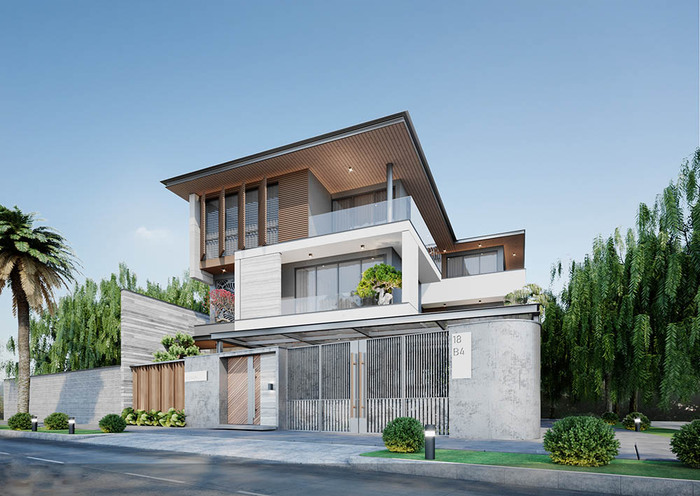 thiết kế nhà biệt thự đẹp 9
