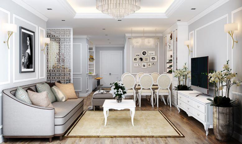 Vẻ đẹp đơn giản, hiện đại của thiết kế nội thất nhà ở phong cách tân cổ điển