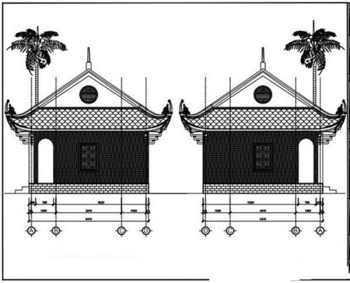 bản vẽ thiết kế nhà thờ họ 9