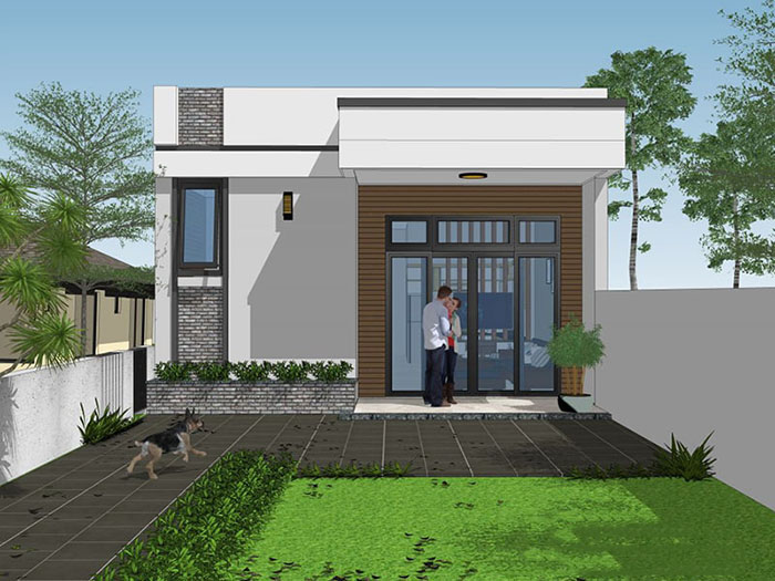 Mẫu nhà cấp 4 giá 300 triệu đẹp 2