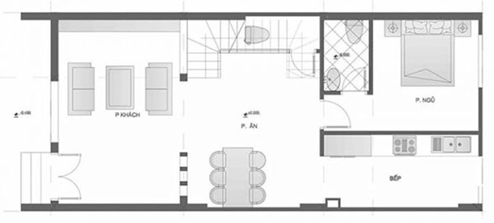 Thiết kế nhà diện tích nhỏ 40m2 28