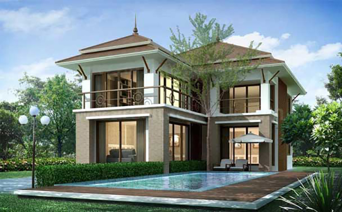thiet ke biet thu 2 tang