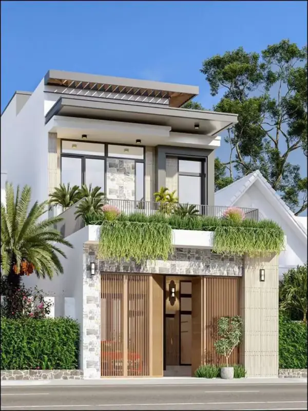 Dịch vụ thiết kế nhà ống 2 tầng 4x12m: Minh bạch – Trọn gói – Chất lượng 3 nhà ống 2 tầng có sân thượng