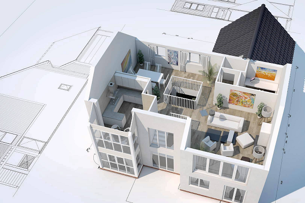 Dịch vụ thiết kế nhà giá rẻ đẹp, tiện nghi, tiết kiệm 2 bản vẽ 3d