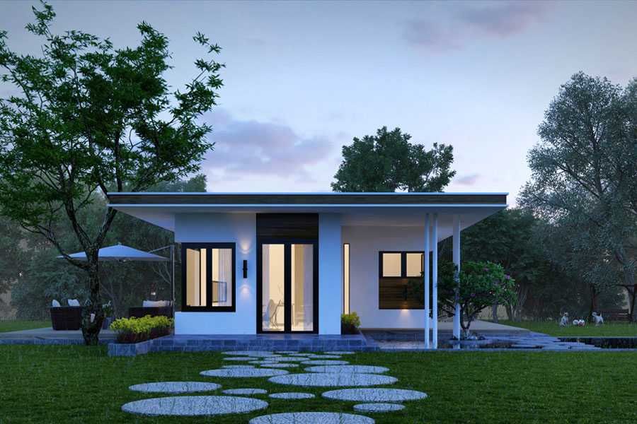 nha-cap-4-kieu-nhat-100m2 Mẫu nhà 100m2 cấp 4 xây kiểu Nhật Bản