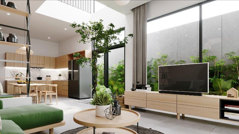 thiết kế nội thất biệt thự nhà vườn đẹp