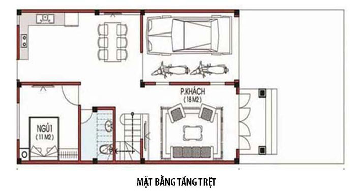 thiet-ke-nha-2-tang-3-phong-ngu-7 Thiết kế nhà 2 tầng 3 phòng ngủ 7