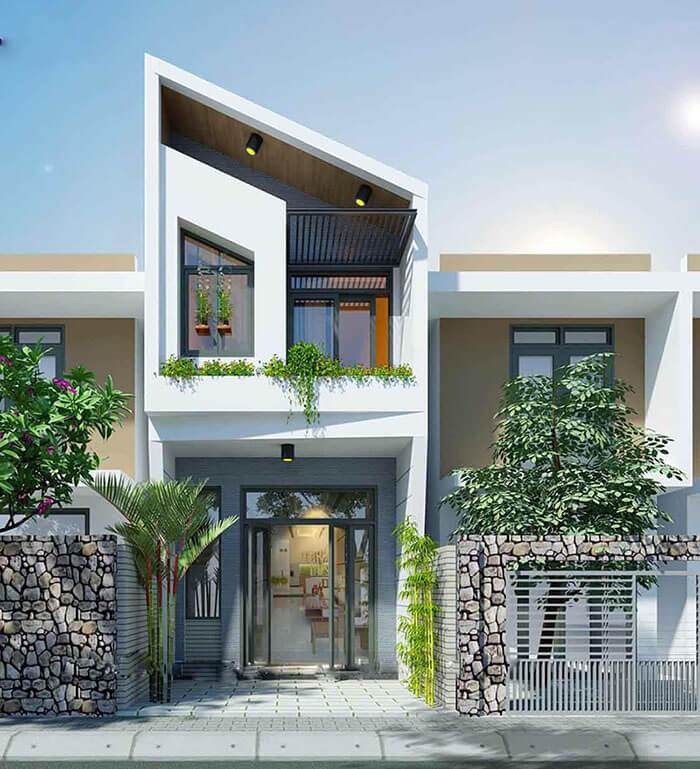 Thiết kế nhà ống 2 tầng 1 tum 9