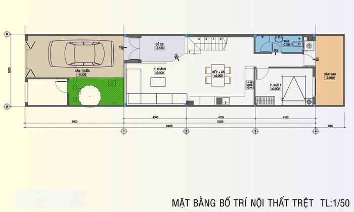 thiet-ke-nha-pho-5x20-3-tang-an-tuong-2 Thiết kế nhà phố 5x20m 3 tầng ấn tượng 2