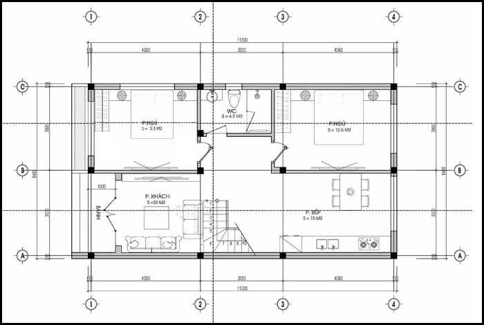 thiet-ke-nha-pho-rong-6m-2-tang-phong-cach-hien-dai-2-2 Thiết kế nhà phố rộng 6m 2 tầng hiện đại 2