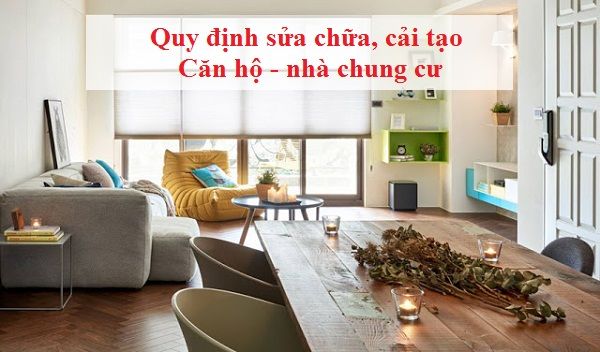 quy định sửa nhà chung cư