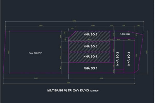 bản vẽ nhà 3 tầng liền kề