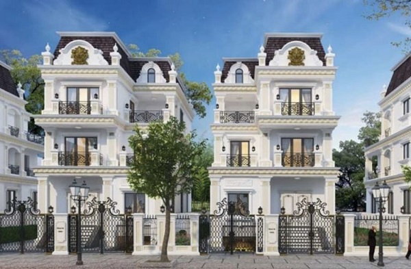 Nhà 3 tầng liền kề phong cách cổ điển