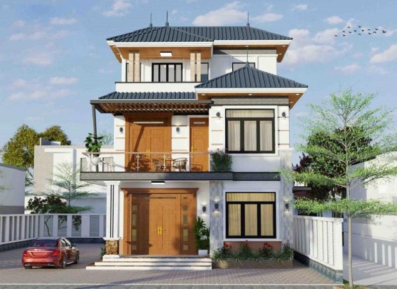 nhà mái nhật 3 tầng