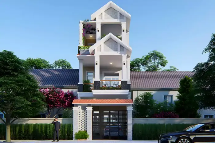 nhà phố 3 tầng mái thái