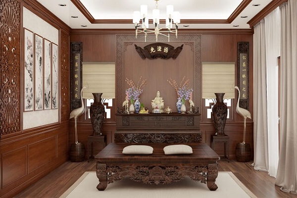 30 Phòng Thờ đẹp Cổ điển Chuẩn Phong Thủy Giúp Hưng Thịnh