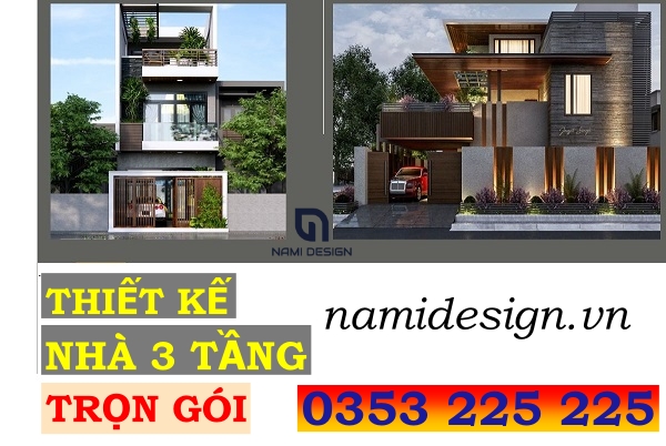 Thiết kế nhà 3 tầng trọn gói