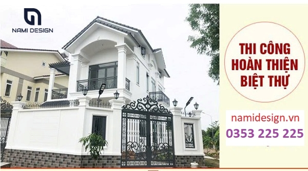 hoàn thiện biệt thự trọn gói