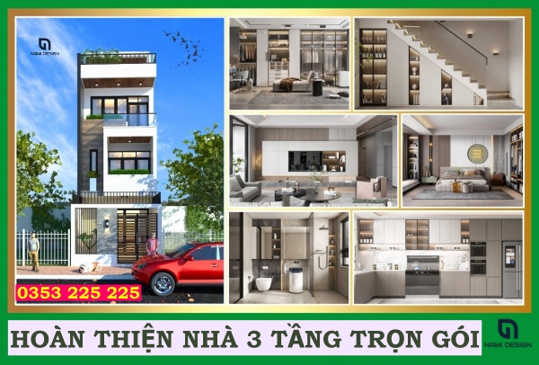 Hoàn thiện nhà 3 tầng trọn gói 2 HOÀN THIỆN NHÀ 3 TẦNG
