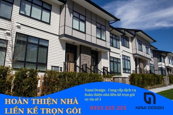 hoàn thiện nhà liền kề trọn gói