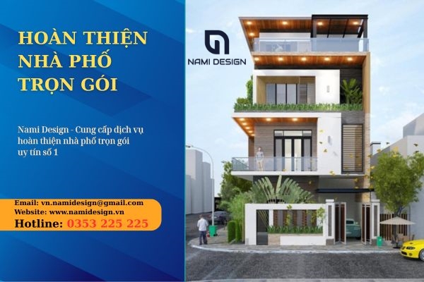 hoàn thiện nhà phố trọn gói