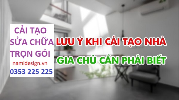 Dịch Vụ Sửa Chữa Cải Tạo Nhà 2 Tầng Trọn Gói: Nâng Tầm Không Gian Sống 9 Những lưu ý quan trọng khi cải tạo sửa chữa nhà