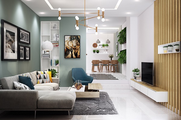 Thiết kế nội thất nhà 3 tầng trọn gói 6 nội thất nhà 3 tầng tầng 1