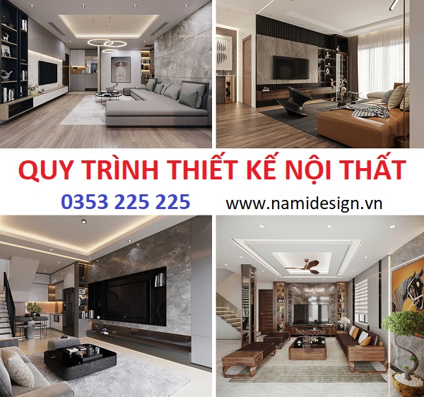 Thiết kế nội thất nhà 3 tầng trọn gói 3 Quy trình thiết kế nội thất