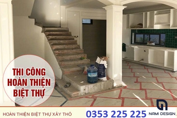 Hoàn Thiện Biệt Thự Trọn Gói Cao Cấp Với Thiết Kế Và Thi Công Uy Tín 2 thi công hoàn thiện biệt thự