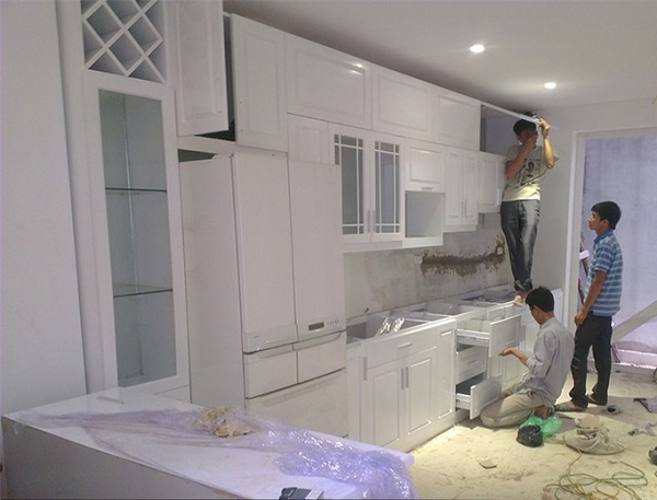 Hoàn Thiện Biệt Thự Trọn Gói Cao Cấp Với Thiết Kế Và Thi Công Uy Tín 7 thi công tủ bếp