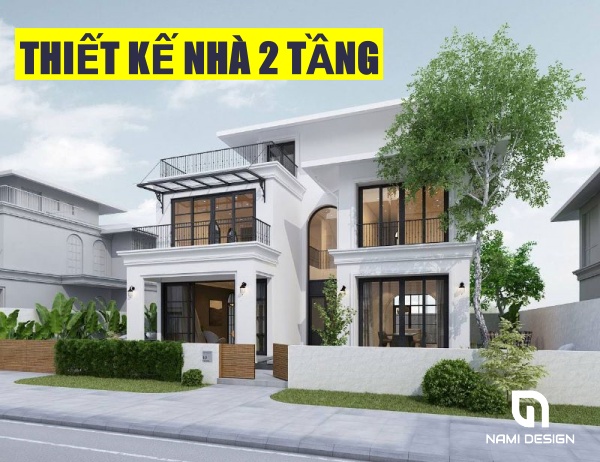 thiết kế nhà 2 tầng trọn gói