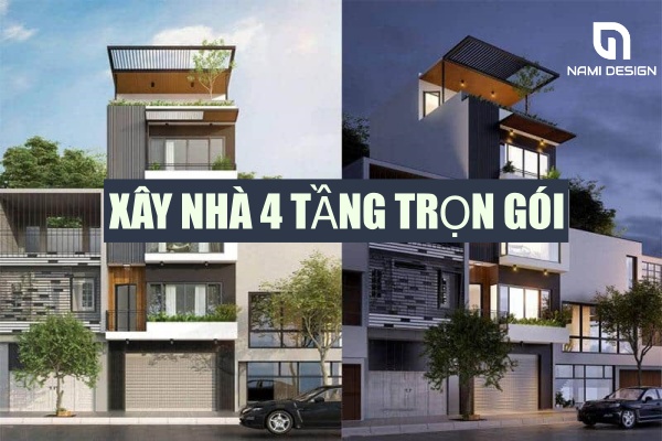 Xây Nhà 4 Tầng Trọn Gói Chất Lượng, Tiết Kiệm, Đúng Tiến Độ 1 Xây nhà 4 tầng trọn gói
