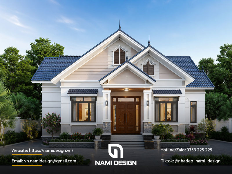 Bản vẽ nhà cấp 4 3 phòng ngủ 1