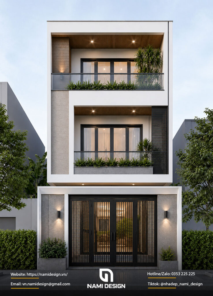 Bản vẽ nhà ống 4x15m tối giản