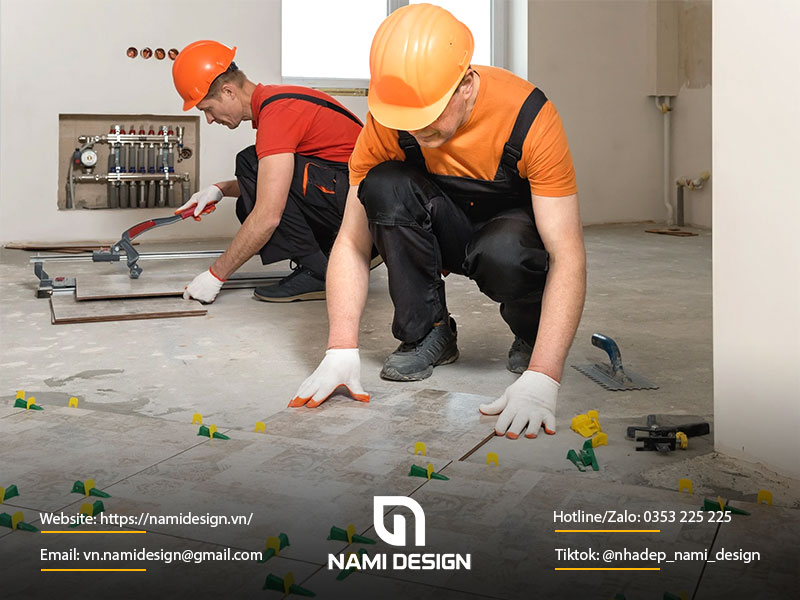 Bảng giá nhân công lát nền theo kích thước gạch