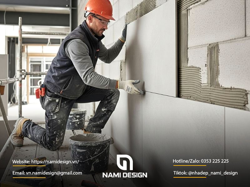 Bảng giá nhân công ốp tường