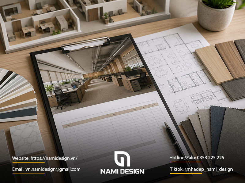 Báo giá thiết kế nội thất văn phòng mới nhất