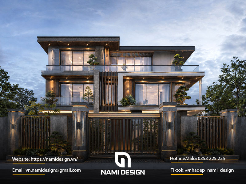 Biệt thự 3 tầng Modern Luxury tại Lĩnh Nam, Hà Nội
