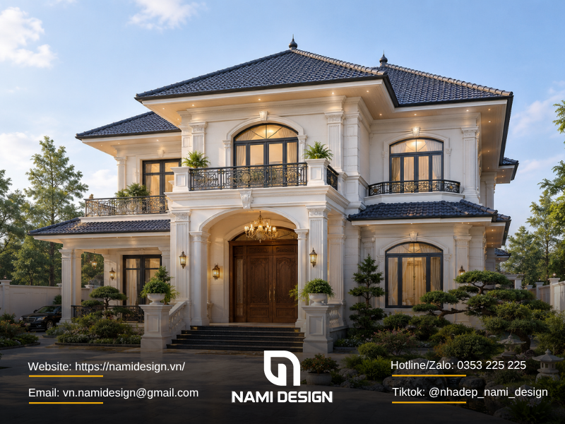 Biệt thự cổ điển cách tân mái Nhật