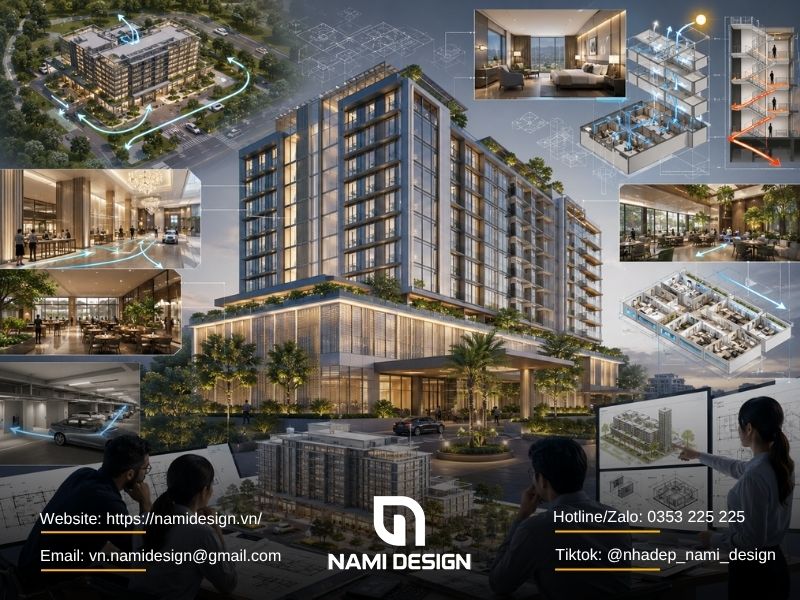 Các bài toán NAMI Design sẽ giải quyết khi thiết kế khách sạn