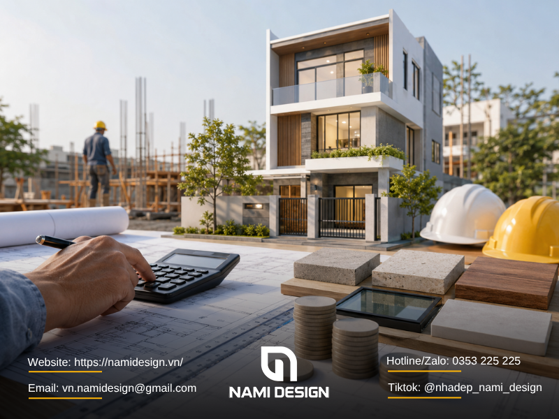 Cách tính chi phí xây nhà trọn gói 2 tỷ