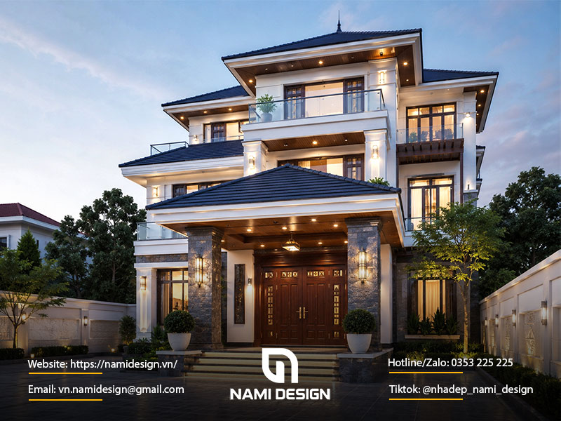 Cách tính kích thước sảnh nhà mái Nhật