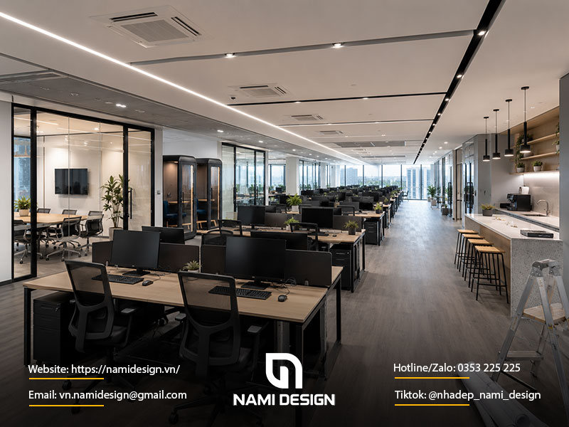 Cải tạo văn phòng công nghệ 280m2 tại Cầu Giấy